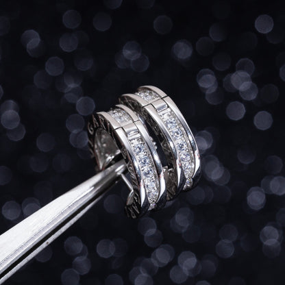 [BloomBling]ZERO 1 MINI SILVER DIAMOND EARRINGS