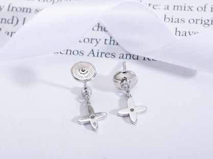 [BloomBling]VIDYLLE SILVER DIAMOND MINI DROP EARRINGS