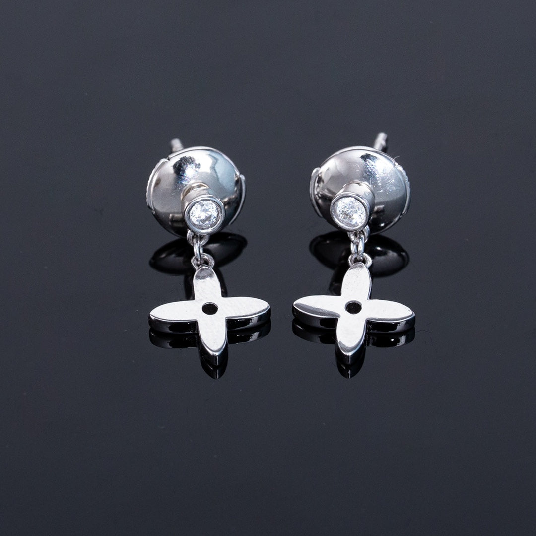 [BloomBling]VIDYLLE SILVER DIAMOND MINI DROP EARRINGS