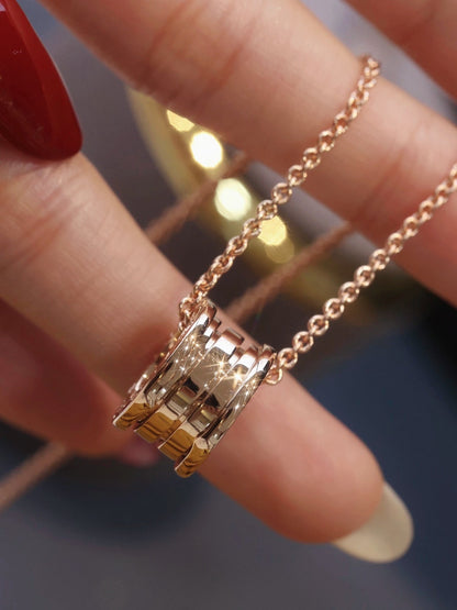 [BloomBling]ZERO 1 PINK GOLD NECKLACE