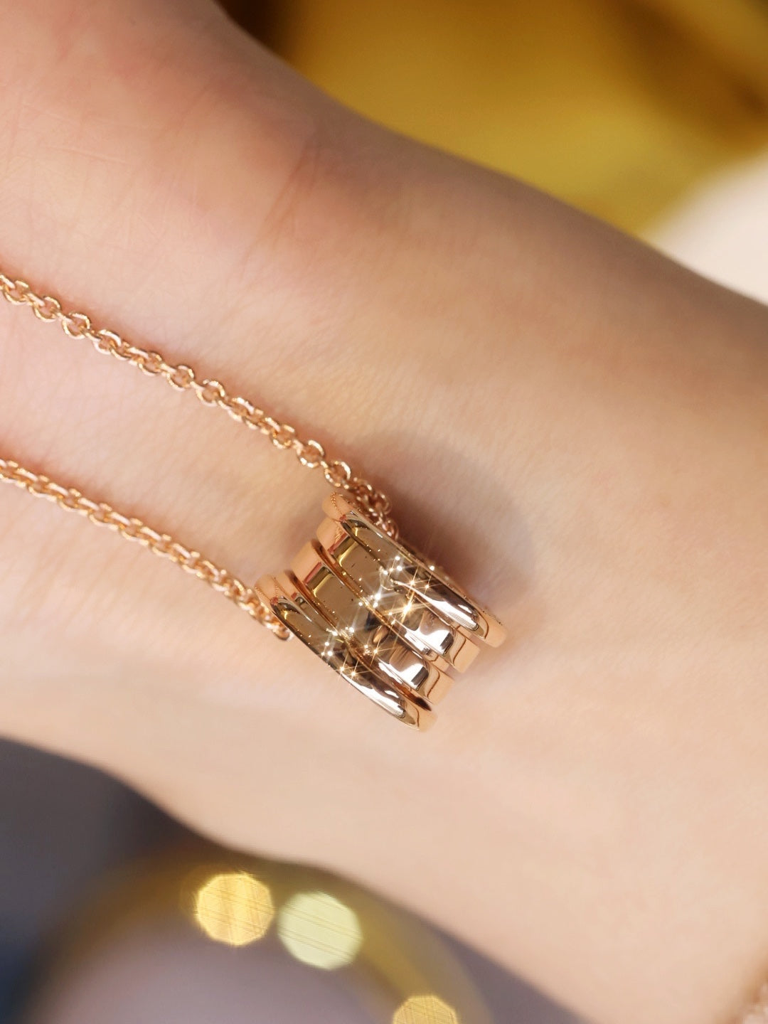 [BloomBling]ZERO 1 PINK GOLD NECKLACE