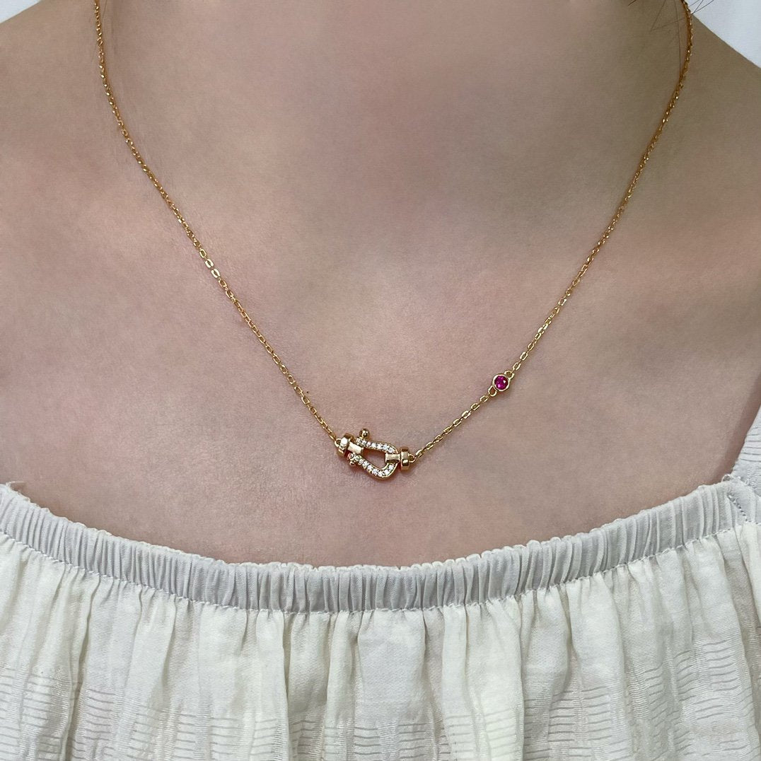 [BloomBling]FORCE 10 DIAMOND PINK GOLD NECKLACE