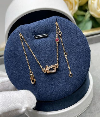 [BloomBling]FORCE 10 DIAMOND PINK GOLD NECKLACE