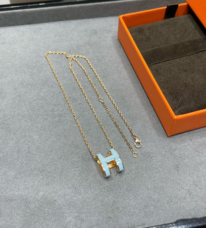 [BloomBling]POP H SKY BLUE NECKLACE