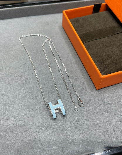 [BloomBling]POP H SKY BLUE NECKLACE