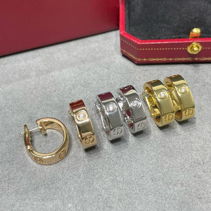 [BloomBling]LOVE 5.5MM 1 DIAMOND EARRINGS