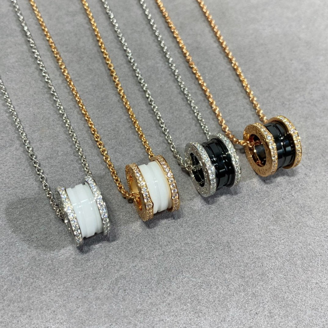 [BloomBling]ZERO 1 DIAMOND CERAMIC NECKLACE