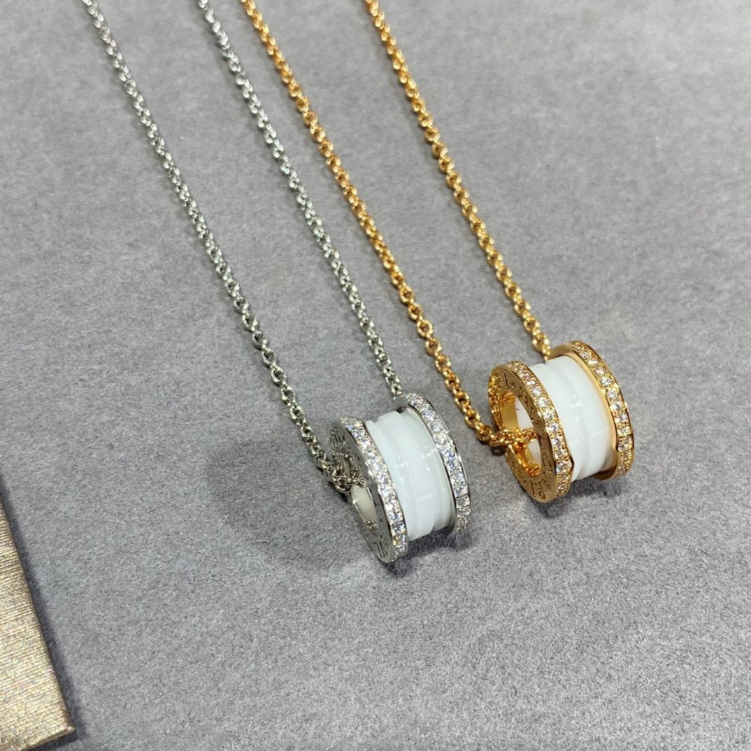 [BloomBling]ZERO 1 DIAMOND CERAMIC NECKLACE