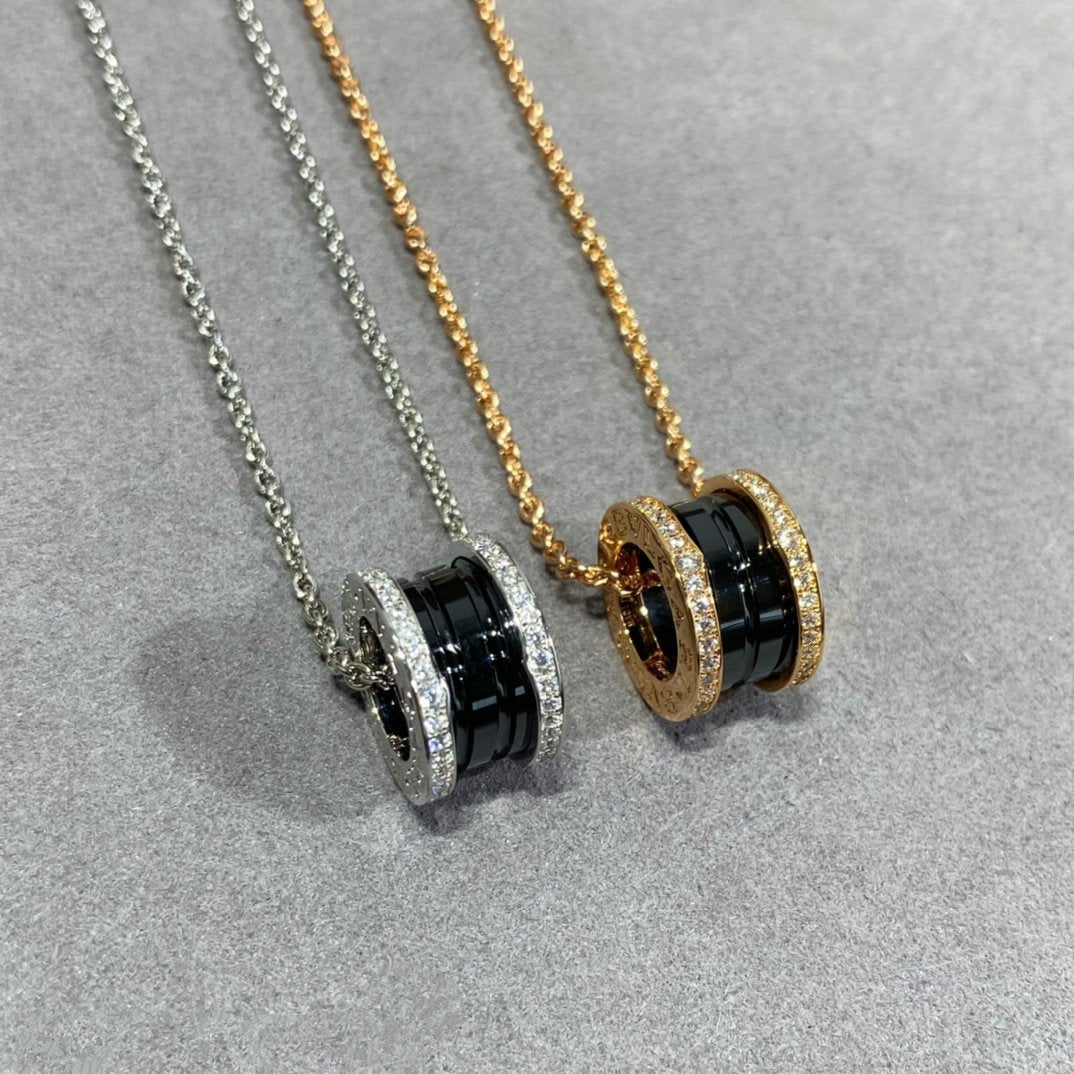 [BloomBling]ZERO 1 DIAMOND CERAMIC NECKLACE