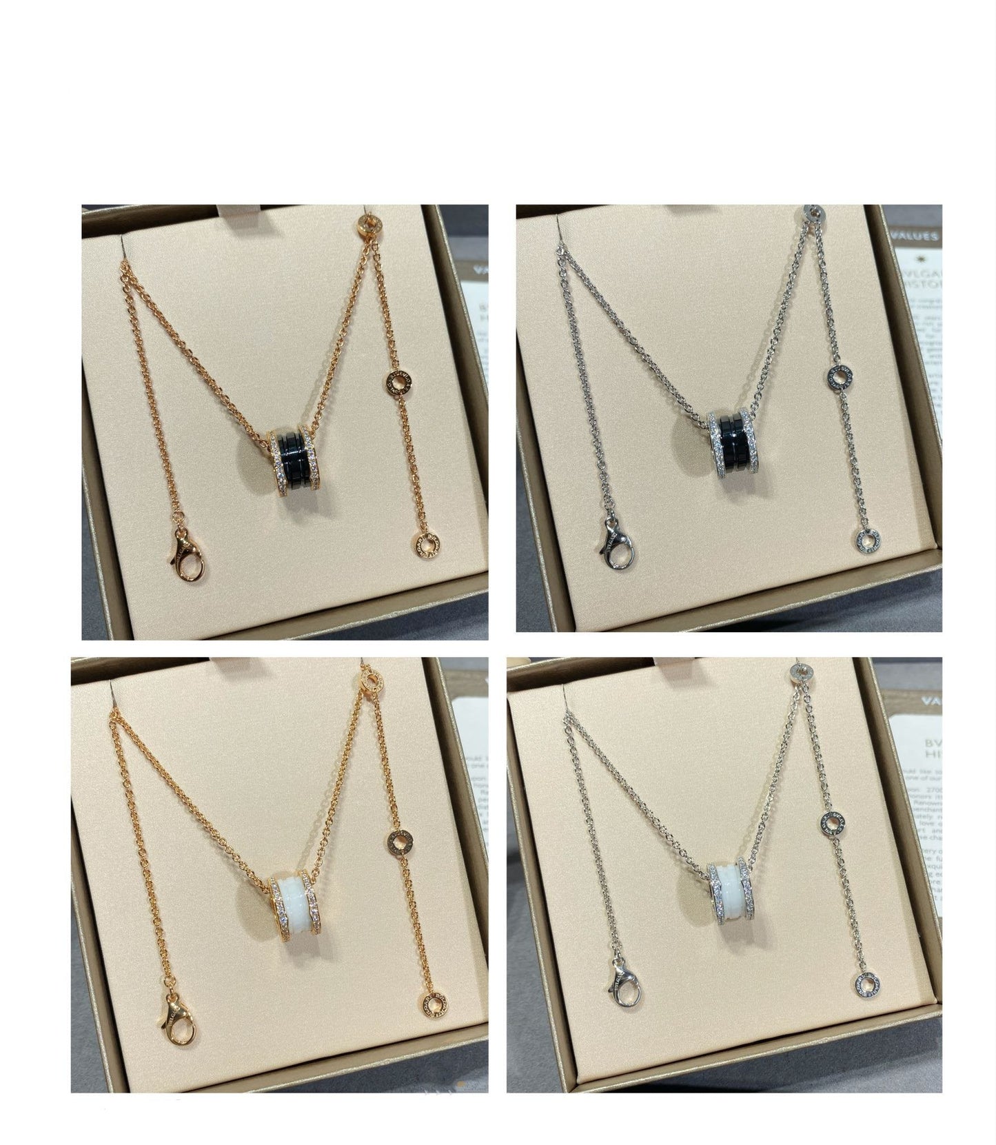 [BloomBling]ZERO 1 DIAMOND CERAMIC NECKLACE