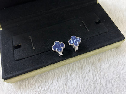 [BloomBling]CLOVER PIETERSITE MEDIUM STUD EARRINGS