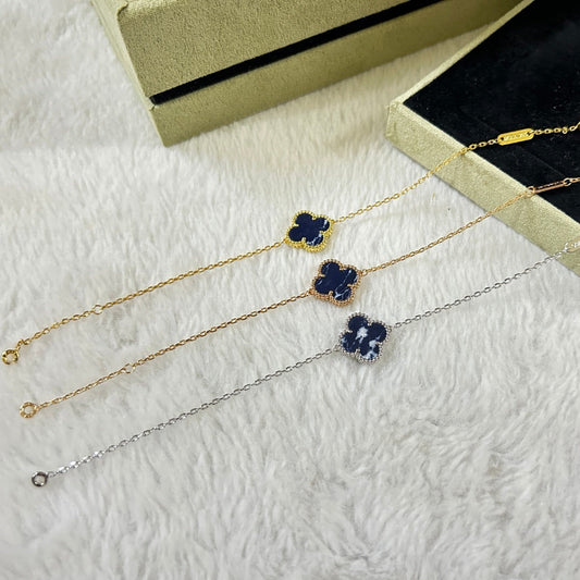 [BloomBling]CLOVER 1 MOTIF PIETERSITE BRACELET