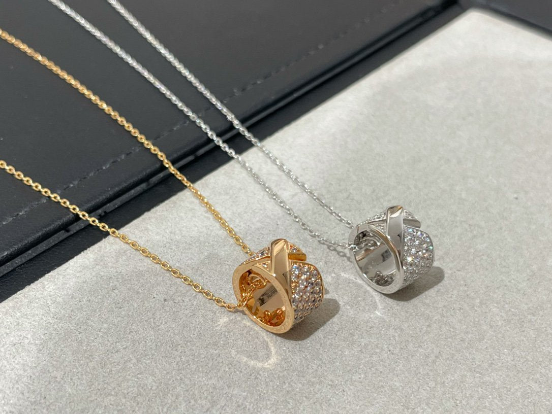 [BloomBling]LIENS EVIDENCE DIAMOND PAVED NECKLACE