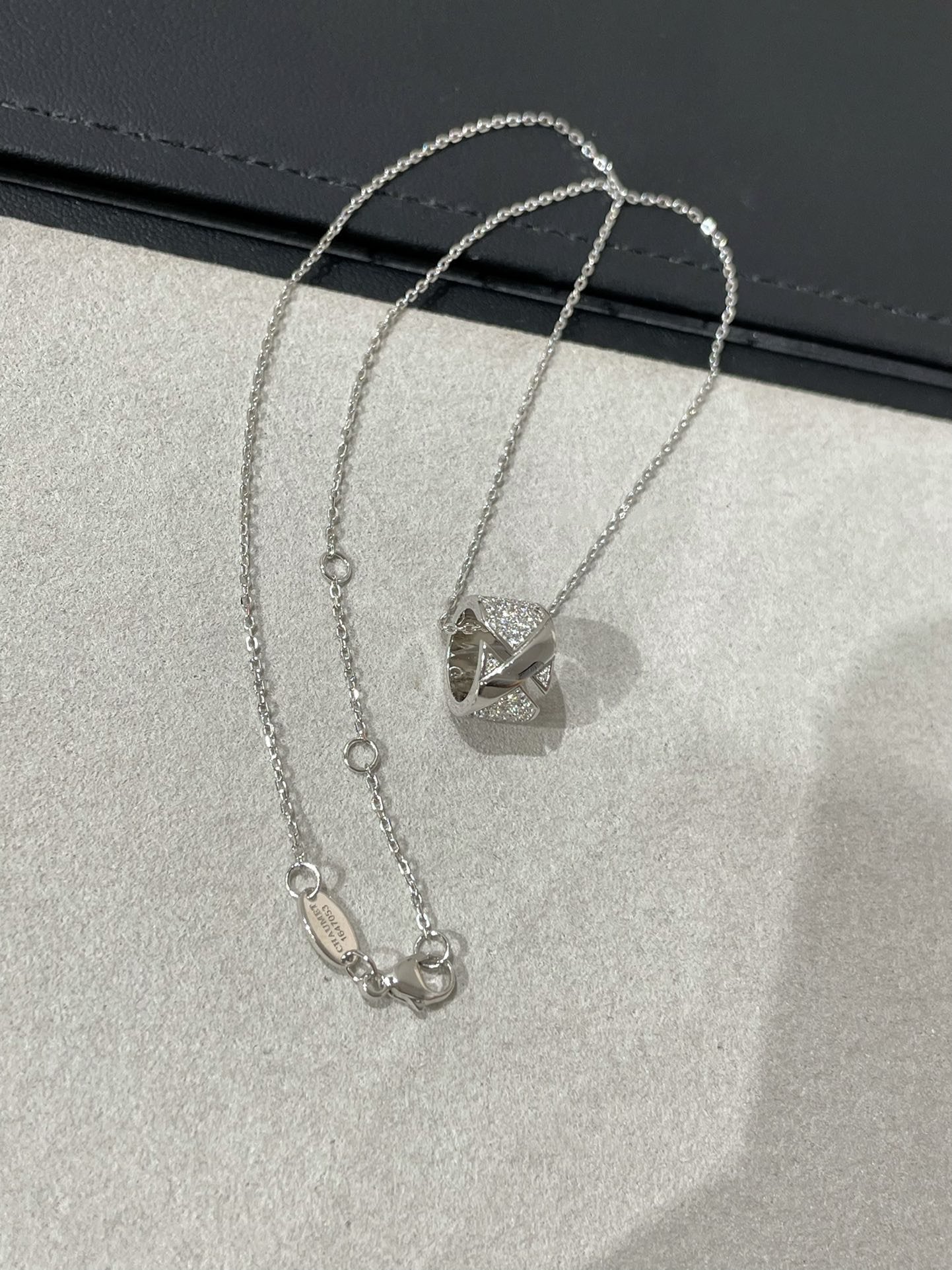 [BloomBling]LIENS EVIDENCE DIAMOND PAVED NECKLACE