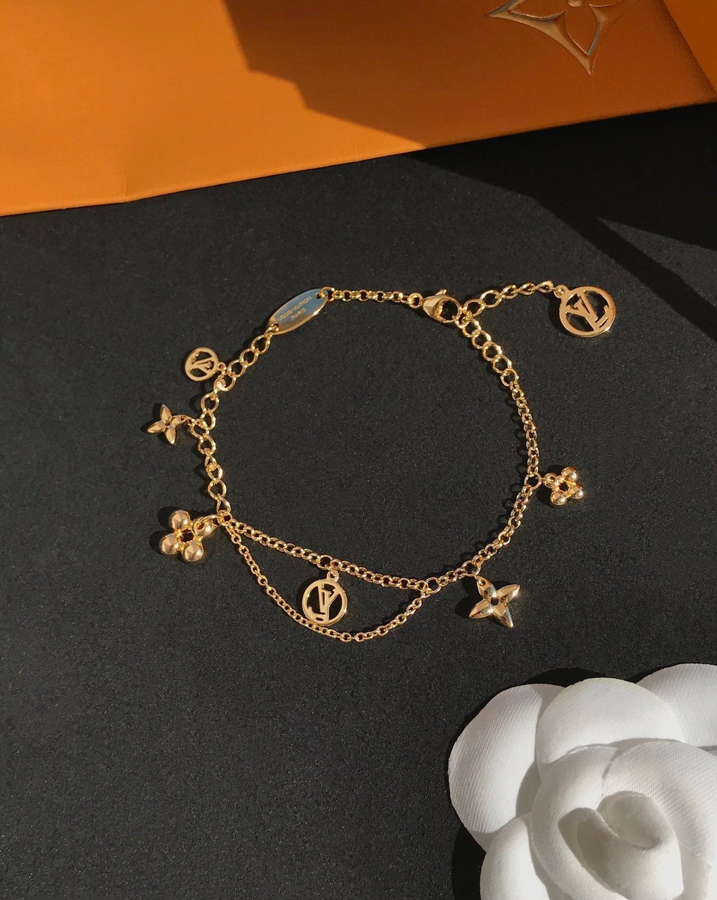 [BloomBling]BLOOMING PINK GOLD MOP BRACELET
