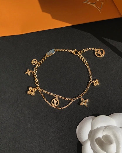 [BloomBling]BLOOMING PINK GOLD MOP BRACELET