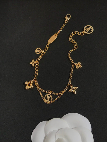 [BloomBling]BLOOMING PINK GOLD MOP BRACELET