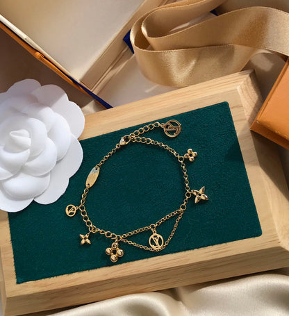 [BloomBling]BLOOMING PINK GOLD MOP BRACELET