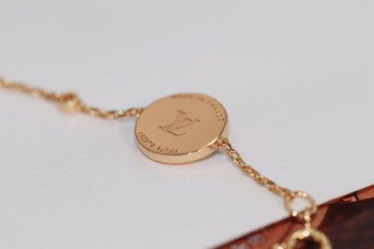 [BloomBling]STAR AND SUN 4 MOTIF PINK GOLD MALACHITE BRACELET