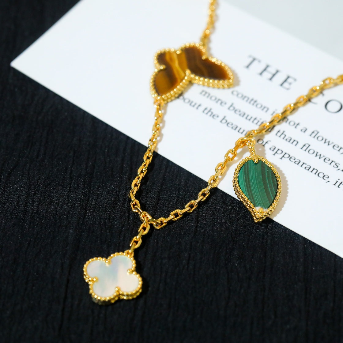 [BloomBling]LUCKY SPRING 5 MOTIF GOLD BRACELET
