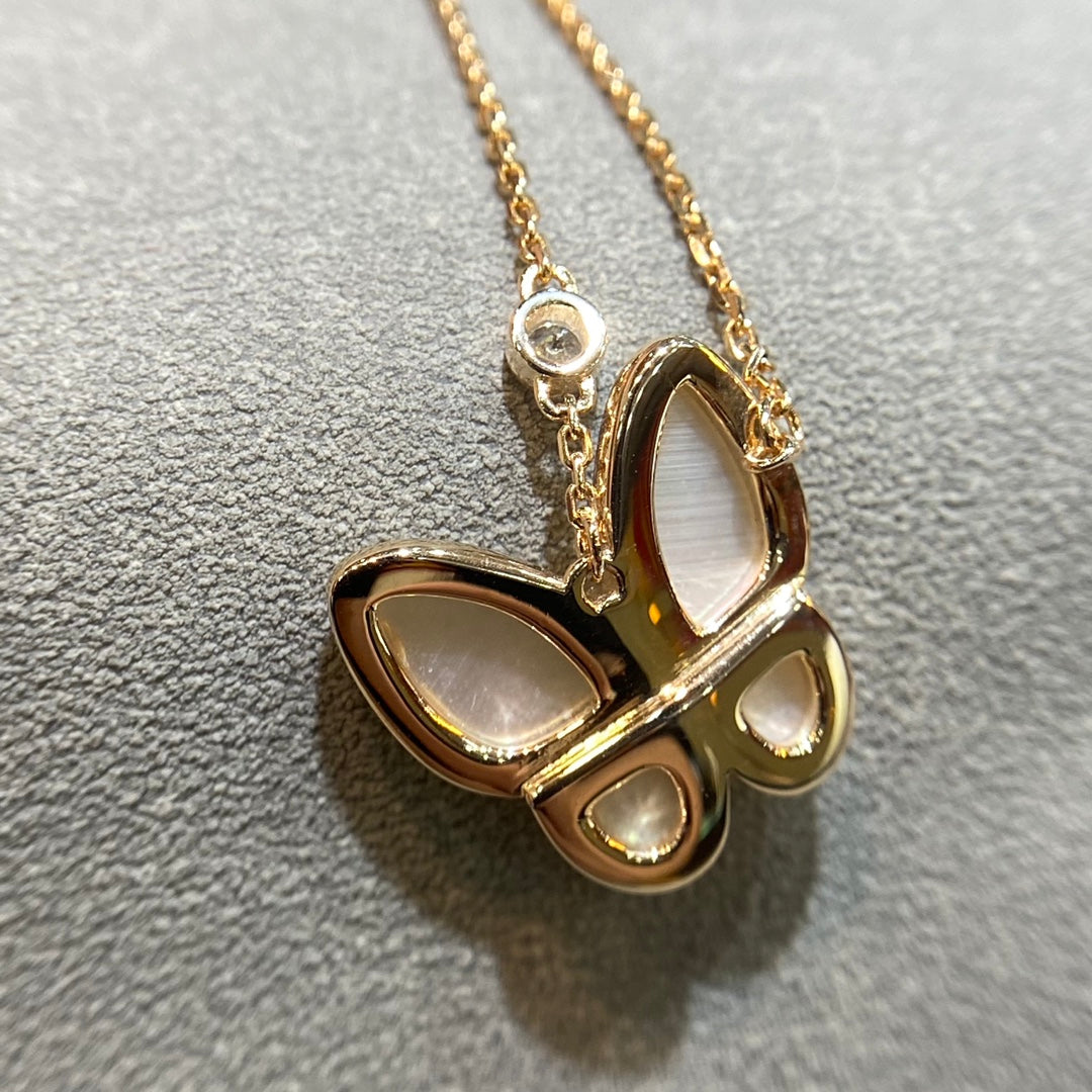 [BloomBling]BUTTERFLY MOP DIAMOND NECKLACE