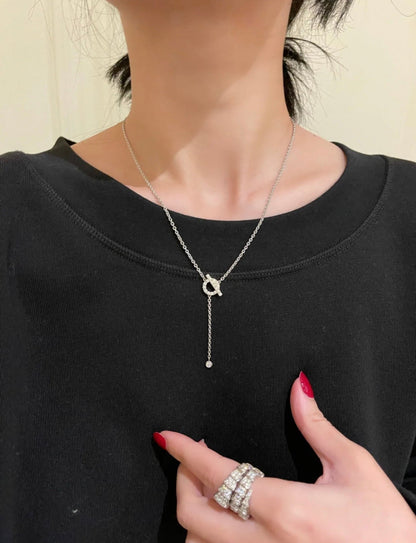 [BloomBling]FINESSE SILVER DIAMOND NECKLACE