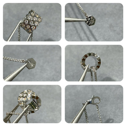 [BloomBling]BEE LOVE DIAMOND PAVED 3 ROW NECKLACE