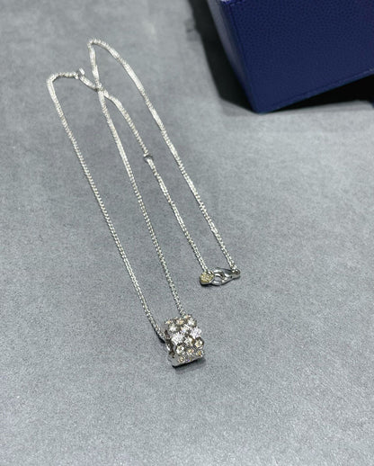 [BloomBling]BEE LOVE DIAMOND PAVED 3 ROW NECKLACE