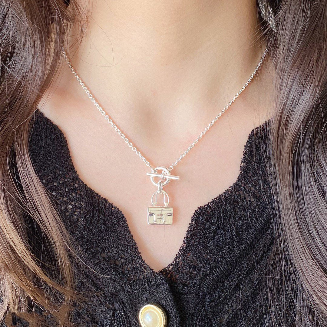 [BloomBling]CONSTANCE PEDANT SILVER NECKLACE