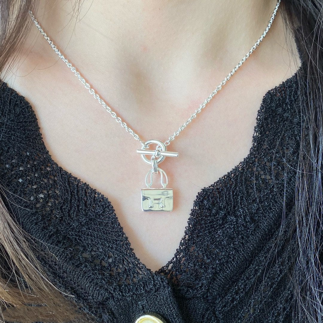 [BloomBling]CONSTANCE PEDANT SILVER NECKLACE