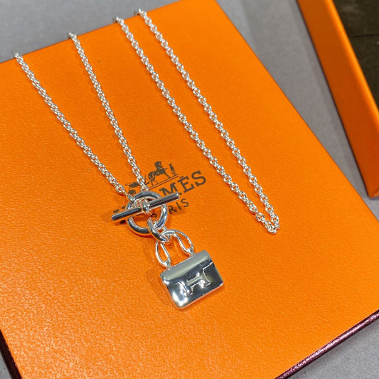 [BloomBling]CONSTANCE PEDANT SILVER NECKLACE