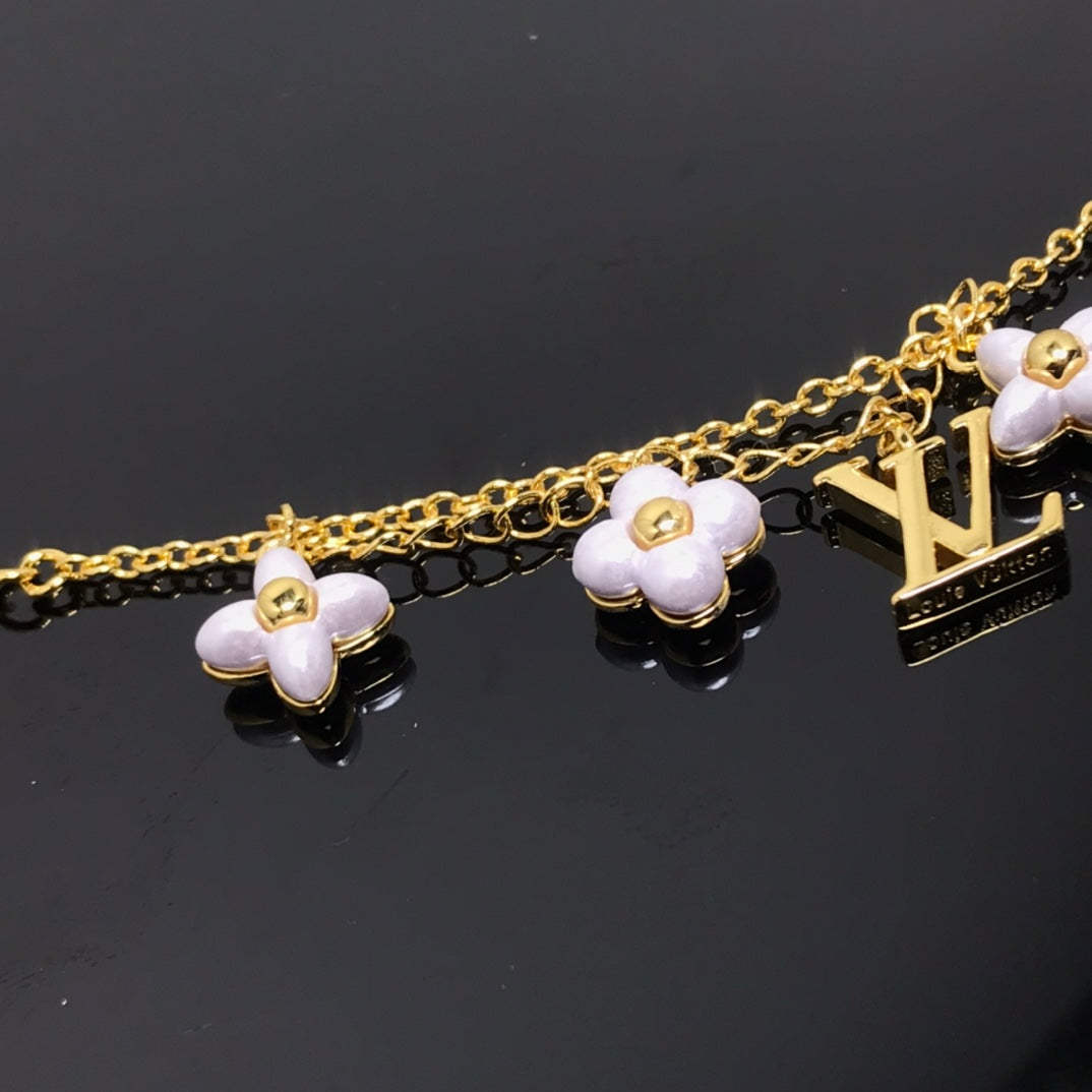 [BloomBling]LOGO 6 MOTIF STAR AND SUN GOLD BRACELET