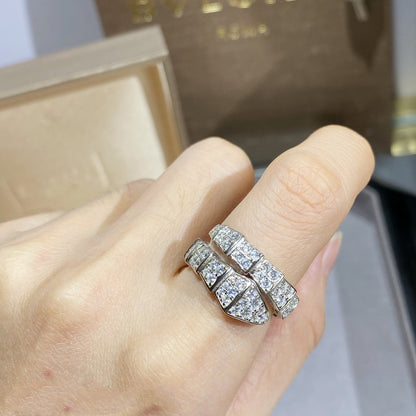 [BloomBling]SERPENTI RING SILVER DIAMOND PAVED