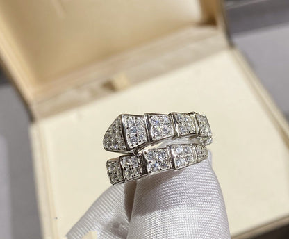 [BloomBling]SERPENTI RING SILVER DIAMOND PAVED