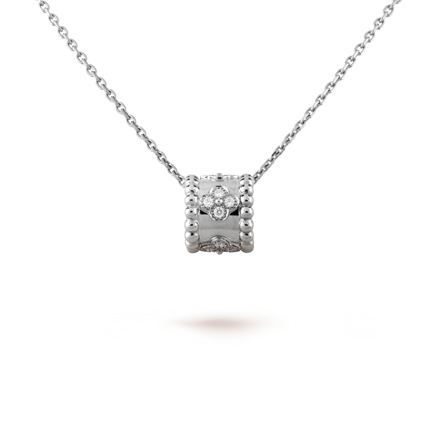 [BloomBling]PERLEE PEDANT SIVLER DIAMOND NECKLACE