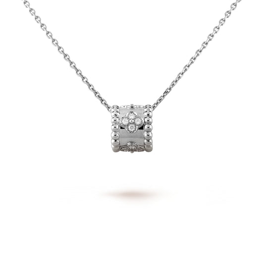 [BloomBling]PERLEE PEDANT SIVLER DIAMOND NECKLACE