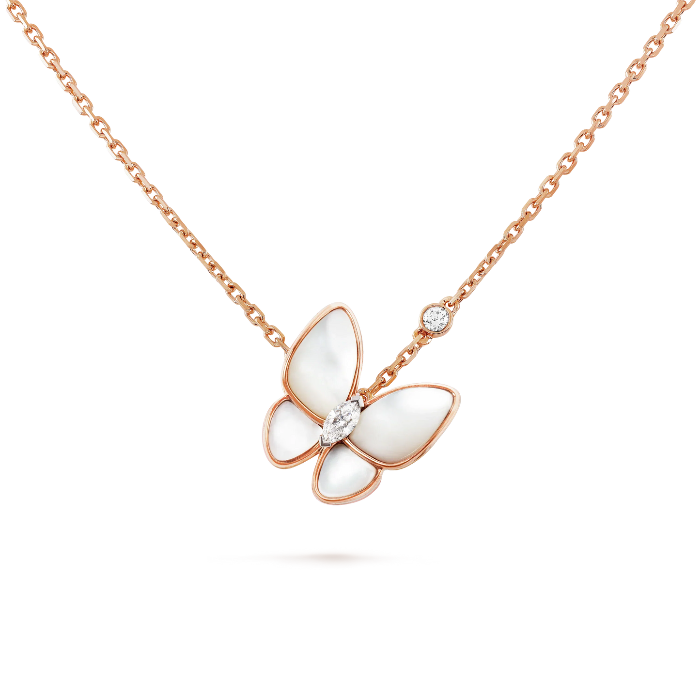 [BloomBling]BUTTERFLY MOP DIAMOND NECKLACE