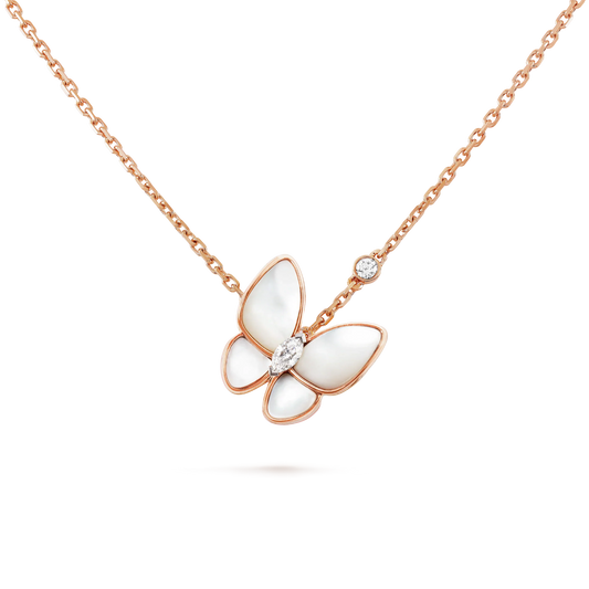 [BloomBling]BUTTERFLY MOP DIAMOND NECKLACE