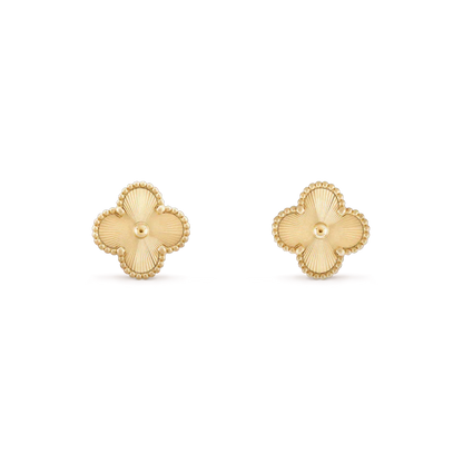 [BloomBling]CLOVER MINI 9.5MM LASER EARRINGS