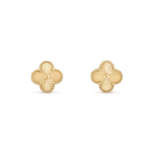 [BloomBling]CLOVER MINI 9.5MM LASER EARRINGS