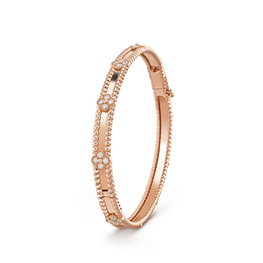 [BloomBling]CLOVER BRACELET 4MM DIAMONDS