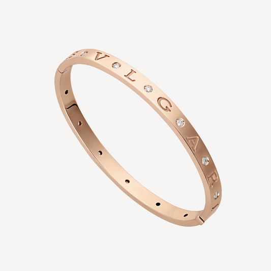 [BloomBling]ZERO 1 PINK GOLD 12 DIAMONDS BRACELET