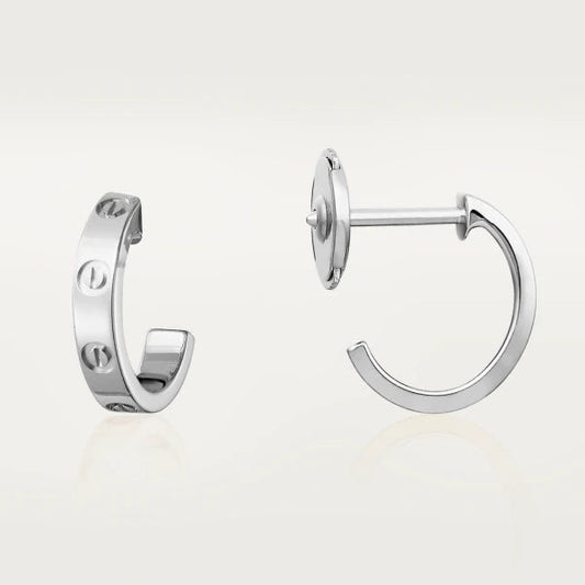[BloomBling]LOVE EARRINGS 2.65MM SILVER
