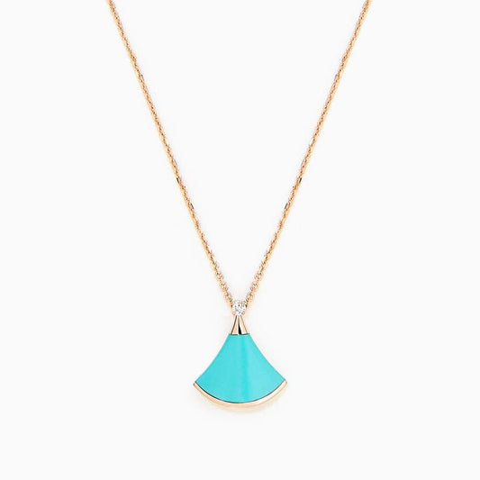[BloomBling]DREAM NECKLACE TURQUOISE PINK GOLD