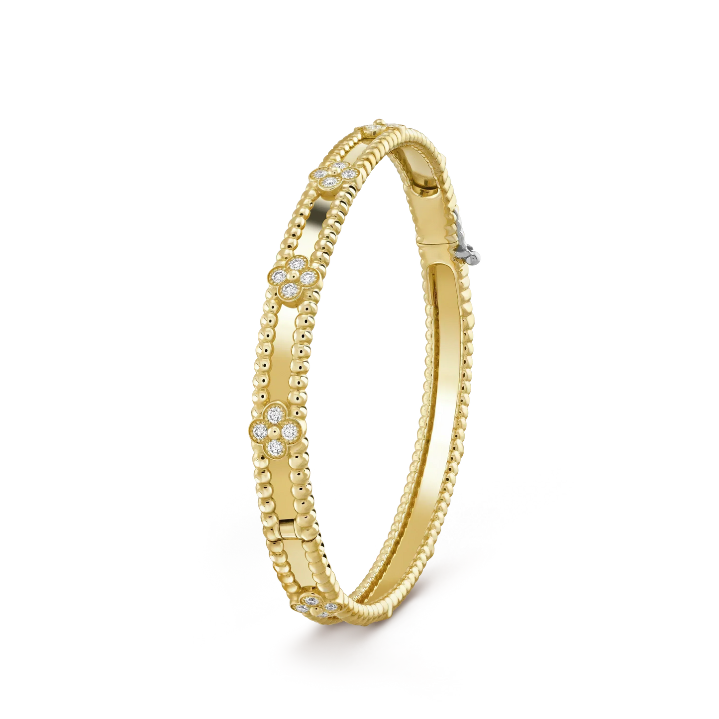 [BloomBling]CLOVER BRACELET 4MM DIAMONDS