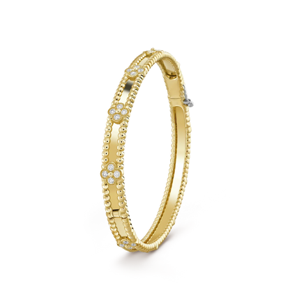 [BloomBling]CLOVER BRACELET 4MM DIAMONDS