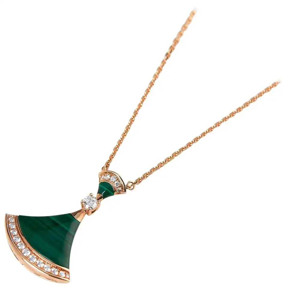 [BloomBling]DREAM NECKLACE MALACHITE DIAMOND