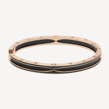 [BloomBling]ZERO 1 PINK GOLD WITH MATTE BLACK CERAMIC BRACELET
