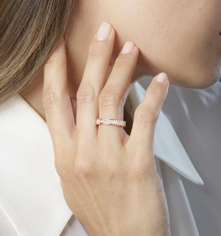 [BloomBling]ALLIANCE LIENS VIDENCE PAVED DIAMOND 4MM RING