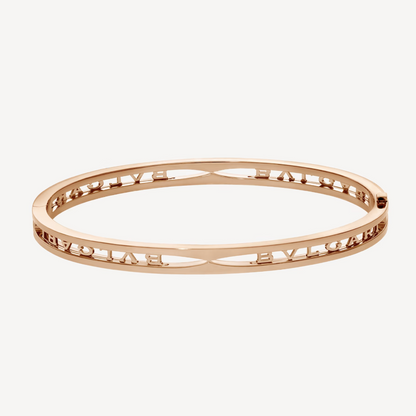 [BloomBling]ZERO 1 SPIRAL LOGO PINK GOLD BRACELET